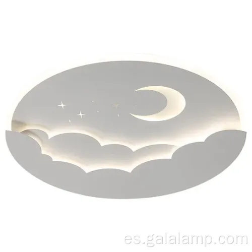 Lámpara creativa de techo de luna de dibujos animados para habitaciones para niños